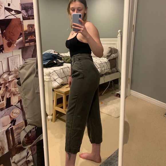 Olive green pants - Picture 3 of 5